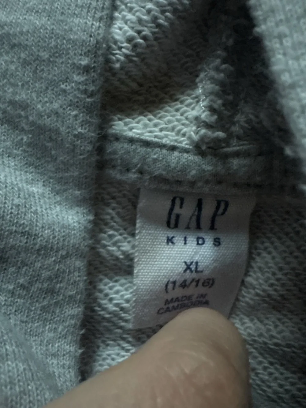 GAP Kids Light Gray Pullover with Logo Tag